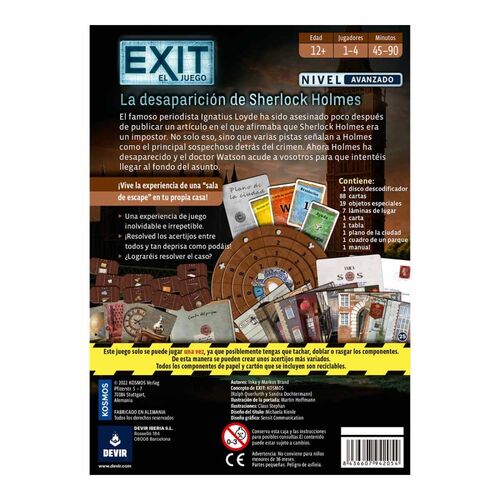 EXIT - La Desaparición de Sherlock Holmes