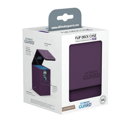 Deckbox - Ultimate Guard - Flip Deck Case 100+ Leatherette Purple